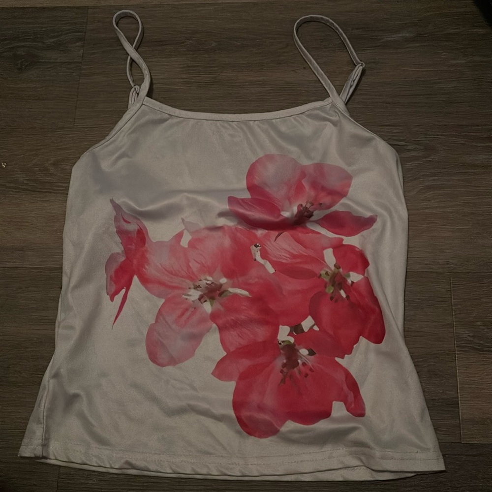 Cute floral tank top